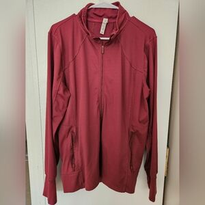 Maroon Full-Zip Jacket